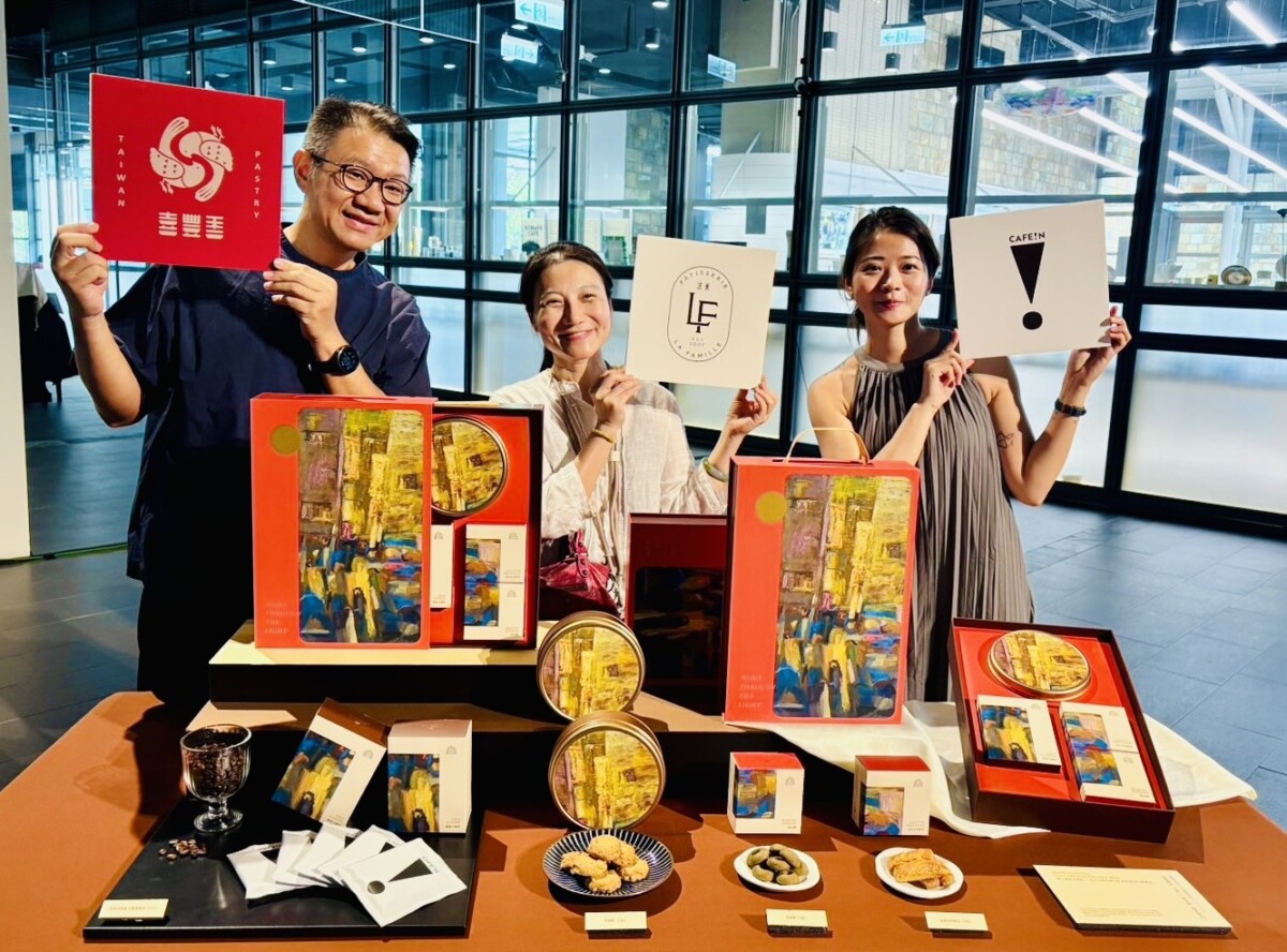 ▲聯名禮盒《月夜》集結三家在地品牌共同打造，融合法式甜點、台灣糕餅與精品咖啡，展現豐富層次。(圖/記者顏淑娟攝)