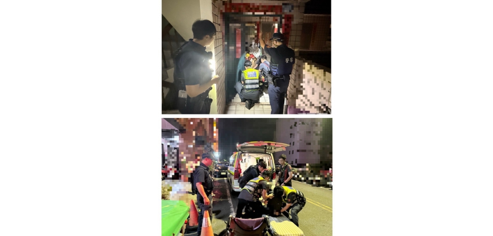 老翁跌倒受困家中 斗南警消暖心救援