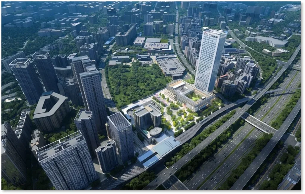 ▲ 東森恩典大樓距離林口交流道200公尺,開車到桃園機場20分鐘,擁有1000個停車位。