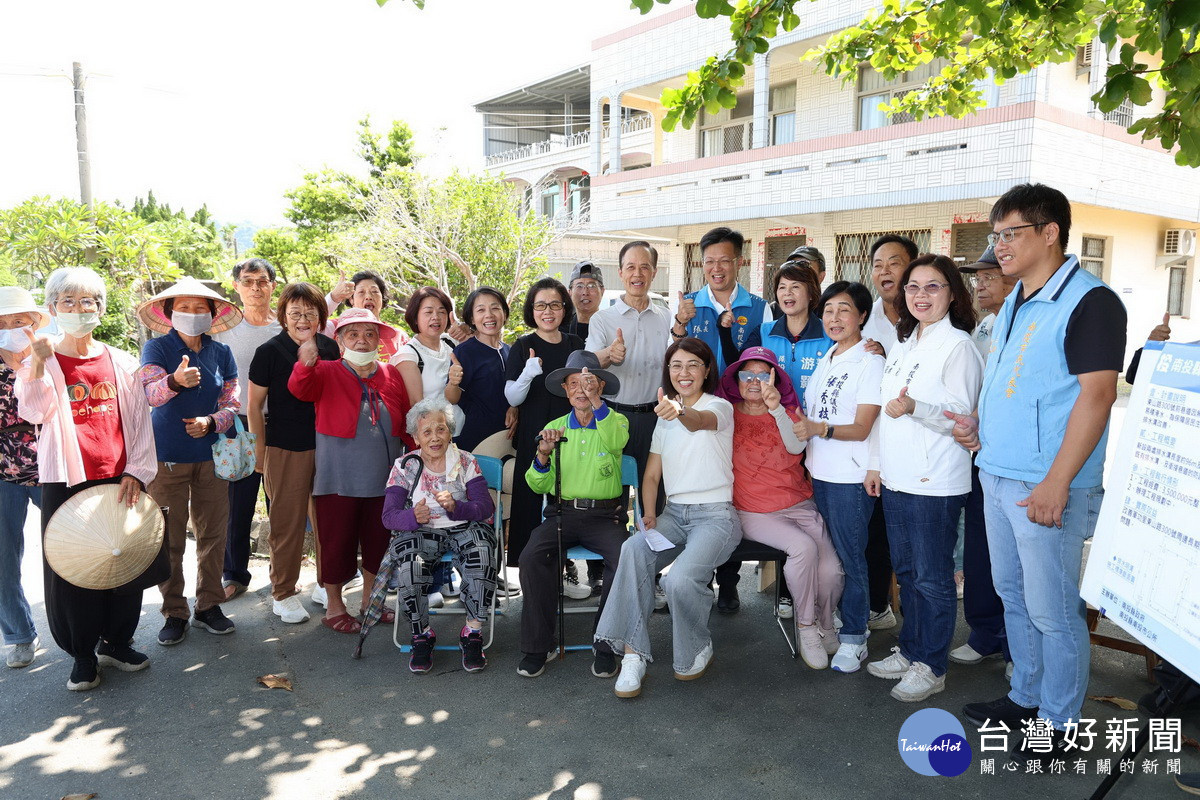 許縣長會勘14件地方建設案解決問題。（縣府提供）
