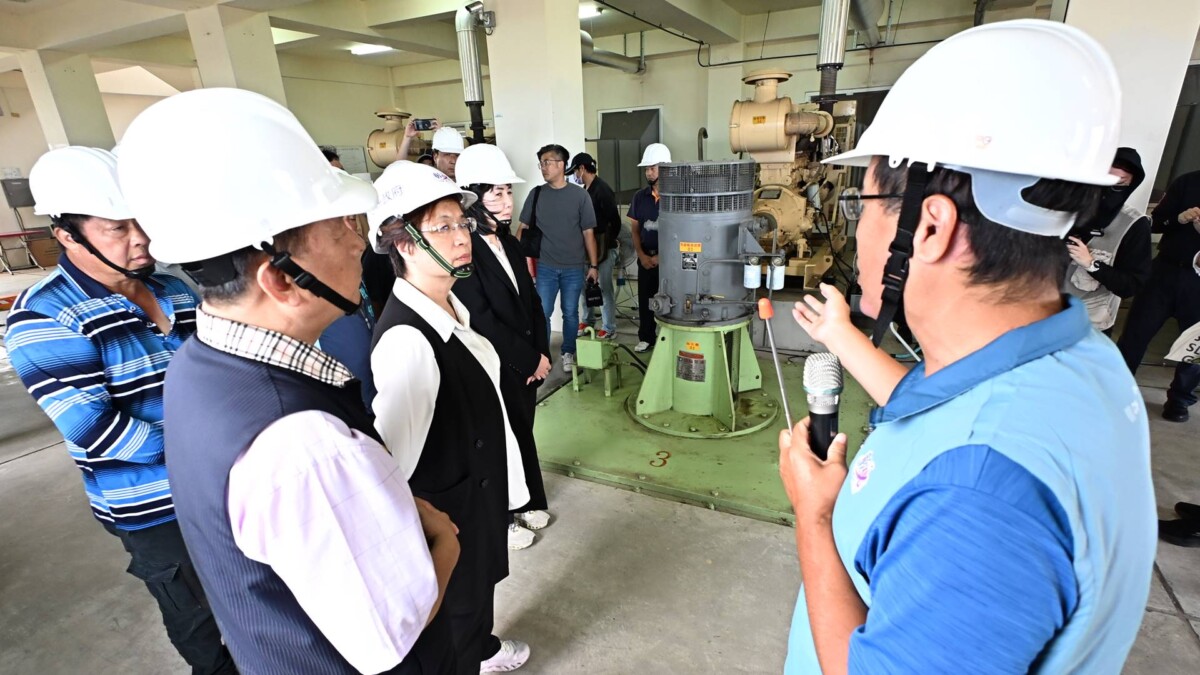 嚴防巴威颱風來襲　彰化縣長王惠美視察大城抽水站防颱整備情形