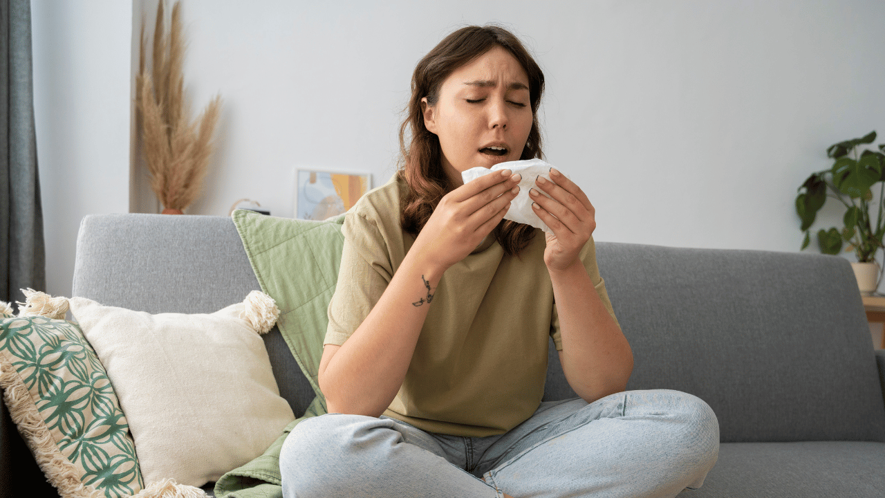 過敏體質、氣喘患者、鼻炎患者比較容易有「冷氣病」症狀。（圖/Freepik)