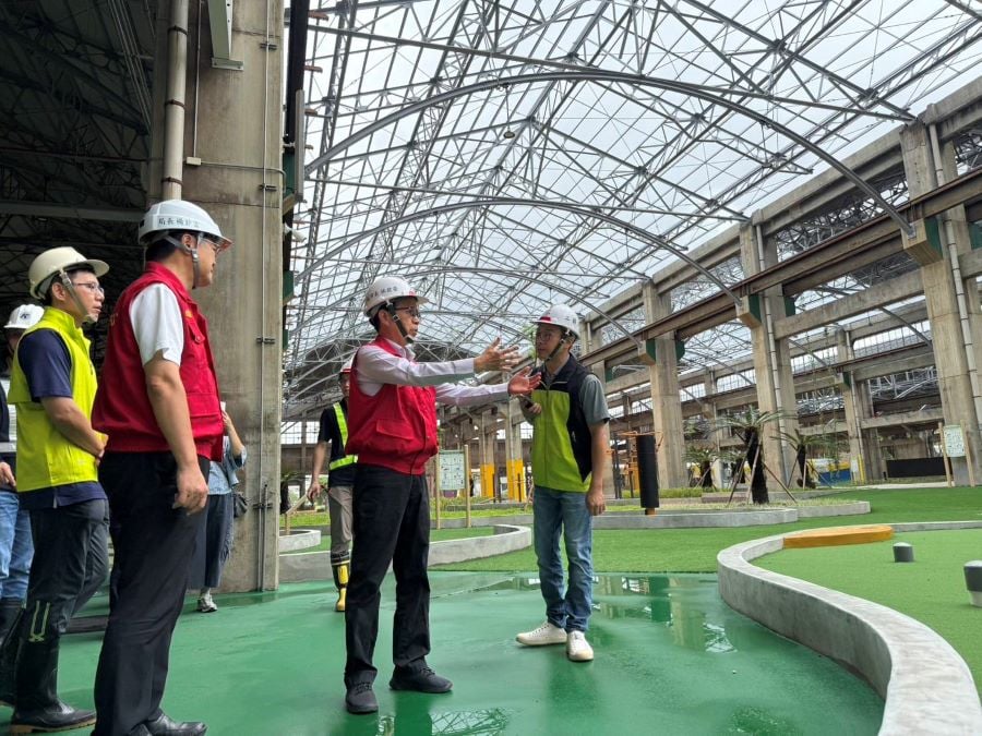 ▲林欽榮副市長視察巴威颱風防颱整備。