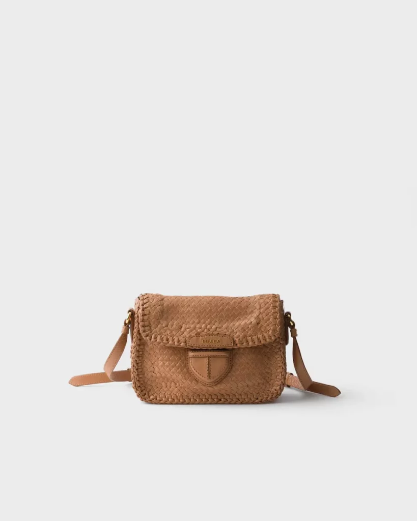PRADA 皮革編織肩背包 商品價格請店洽