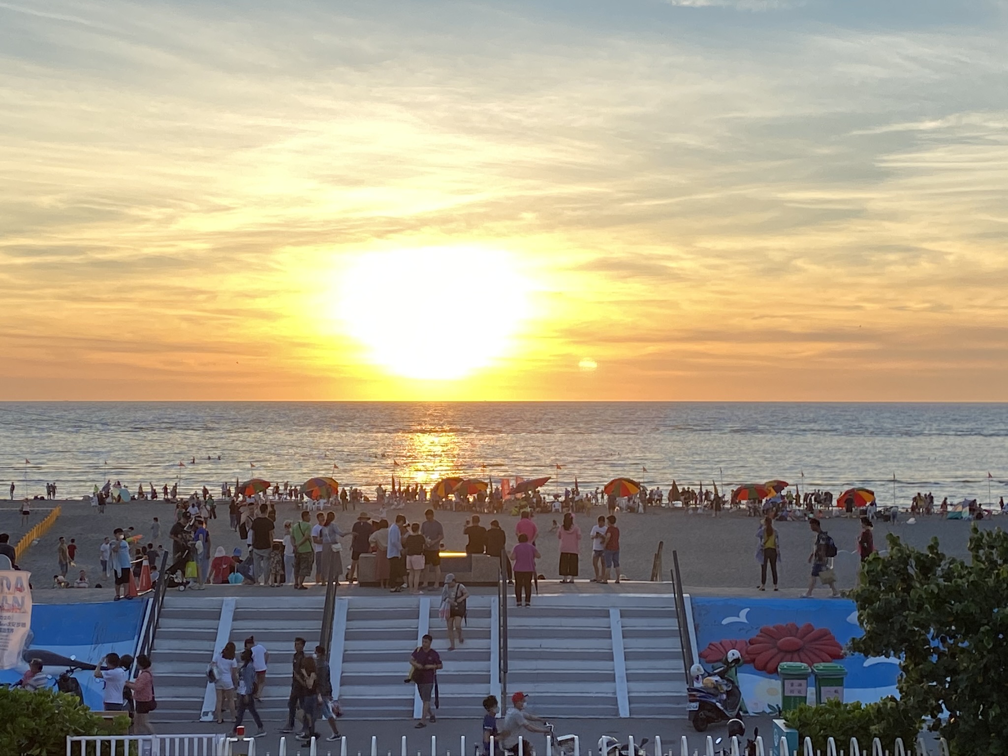 大安夕陽美景