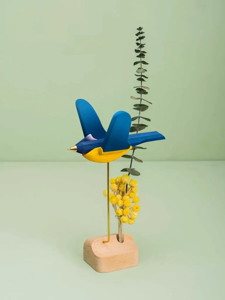 啄墨3.0展翅花間系列原木單筆(MUFUN)(圖/工藝中心提供)