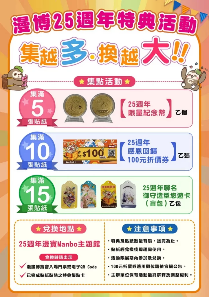 25周年集好康贈品