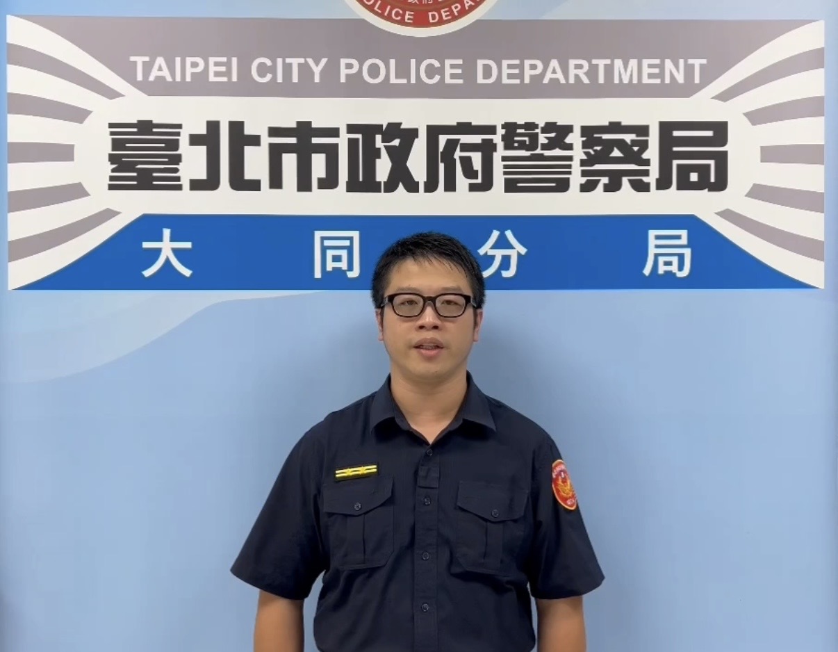 大同分局寧夏路派出所所長李佳諺案情說明。(圖/記者 戴昱弘翻攝)
