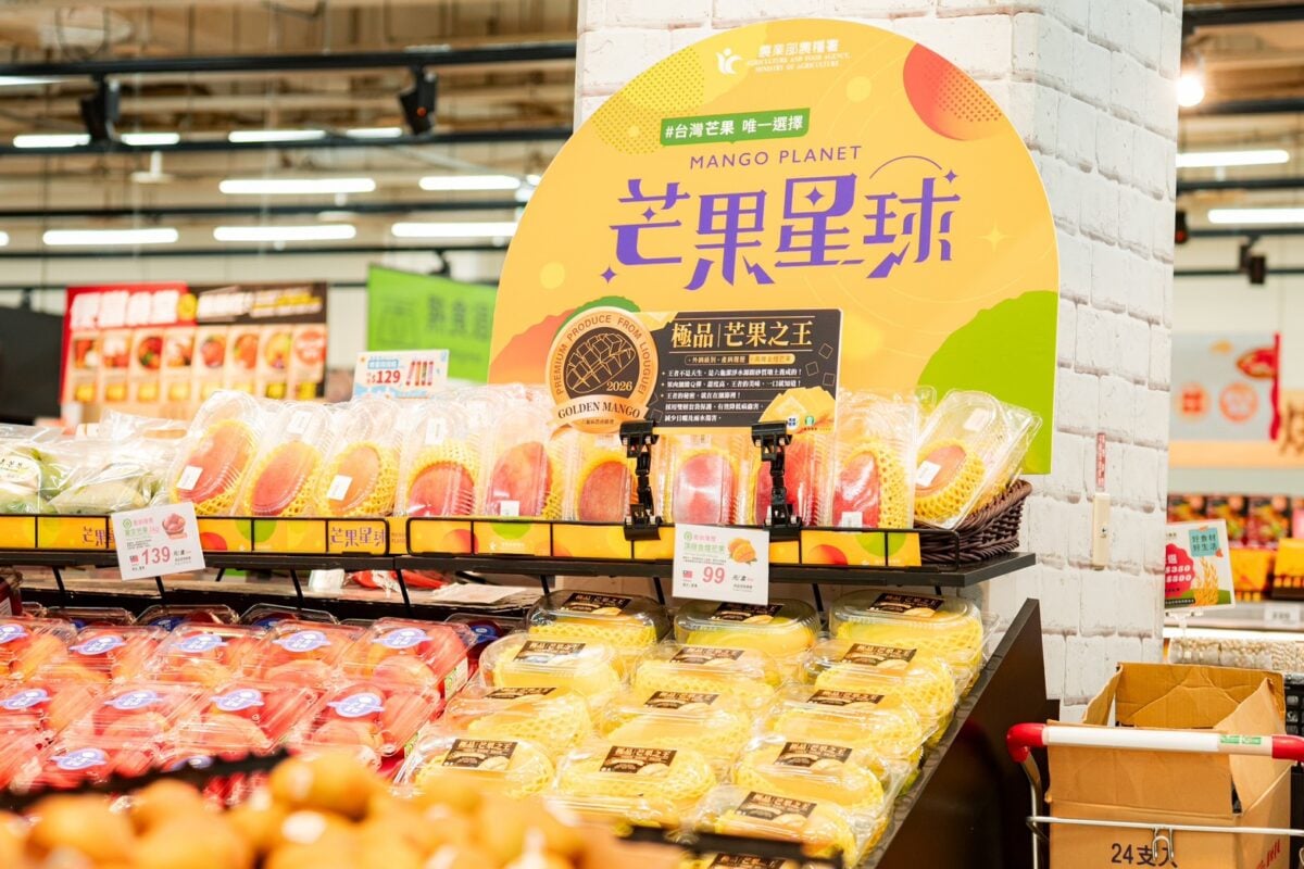 ▲外銷級六龜金煌芒果全臺302家通路開賣,高雄農業局邀民眾嚐鮮。