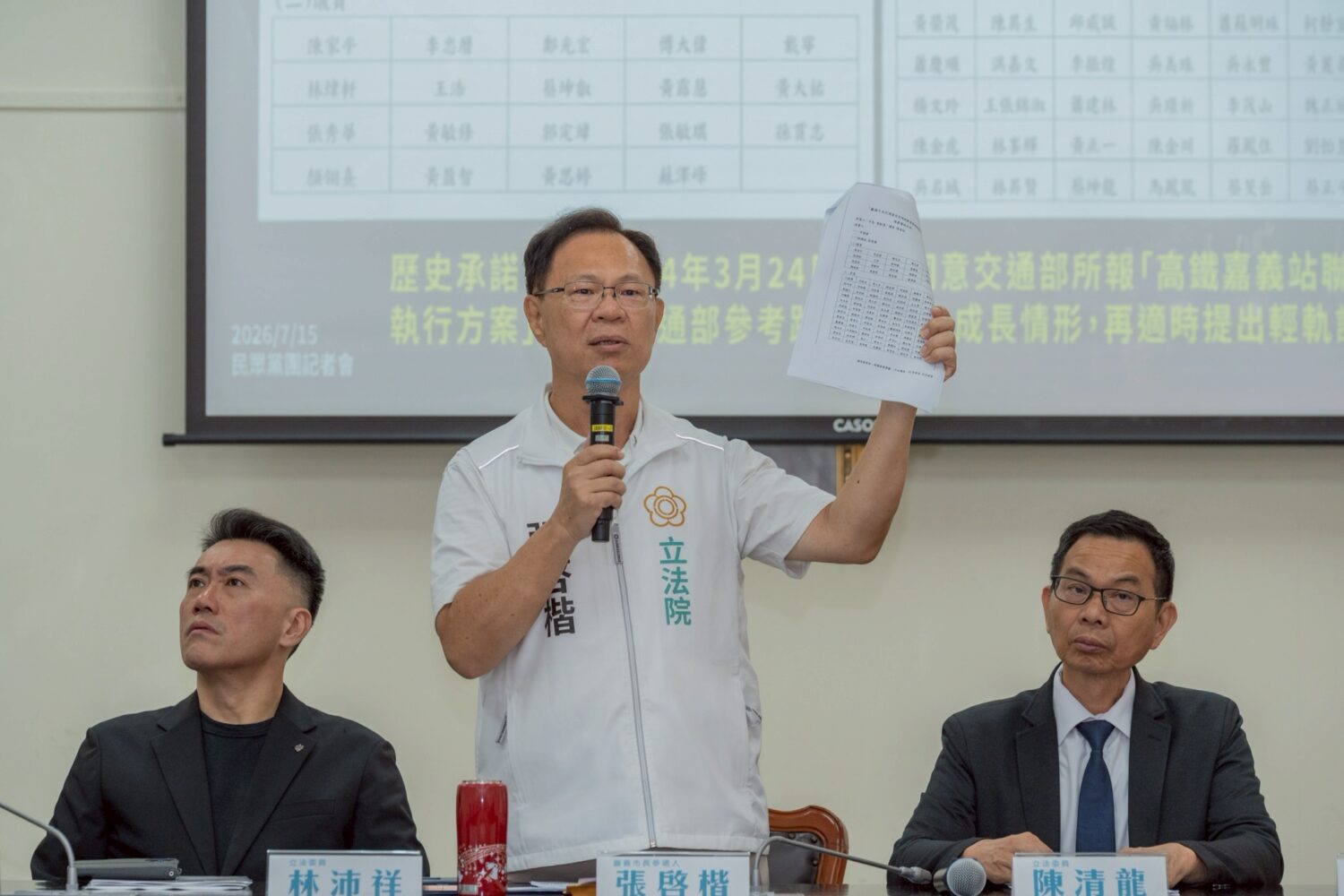 用證據說話！張啟楷痛批｢王美惠打黃敏恵｣，政見跳票騙嘉義人，還刪警察、消防預算！要求王美惠公開回應。(圖／記者翻攝)