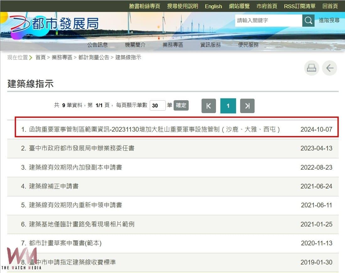 簡政便民再升級 中市都發局公告清泉崗機場18行政區航高限建列表 線上查免奔波 - https://www.watchmedia01.com