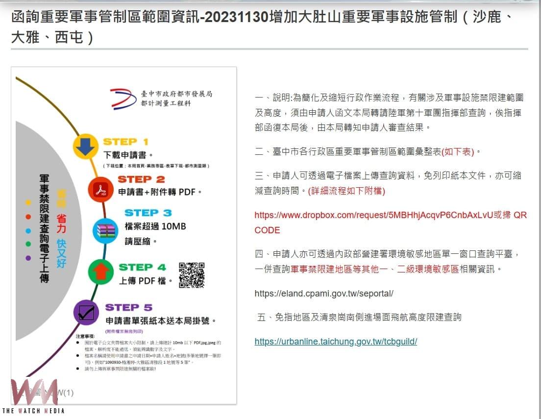 簡政便民再升級 中市都發局公告清泉崗機場18行政區航高限建列表 線上查免奔波 - https://www.watchmedia01.com