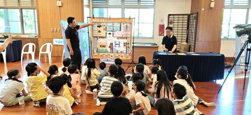 培養兒童防災素養 新北消防夏令營從遊戲中學安全 59 《圖說》學童安全教育。〈第一大隊提供〉