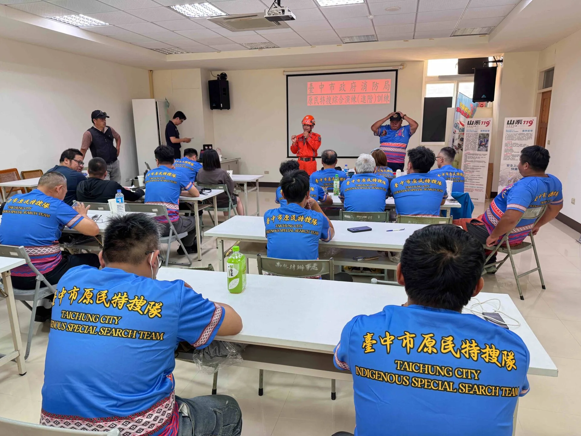 原民特搜隊成員定期進行專業訓練提升救災技能
