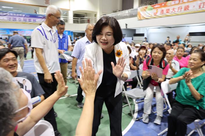 ▲林內縣政說明會登場，張麗善縣長感恩鄉親力挺，雲林多元建設成果逐步展現。(記者劉峻文攝)
