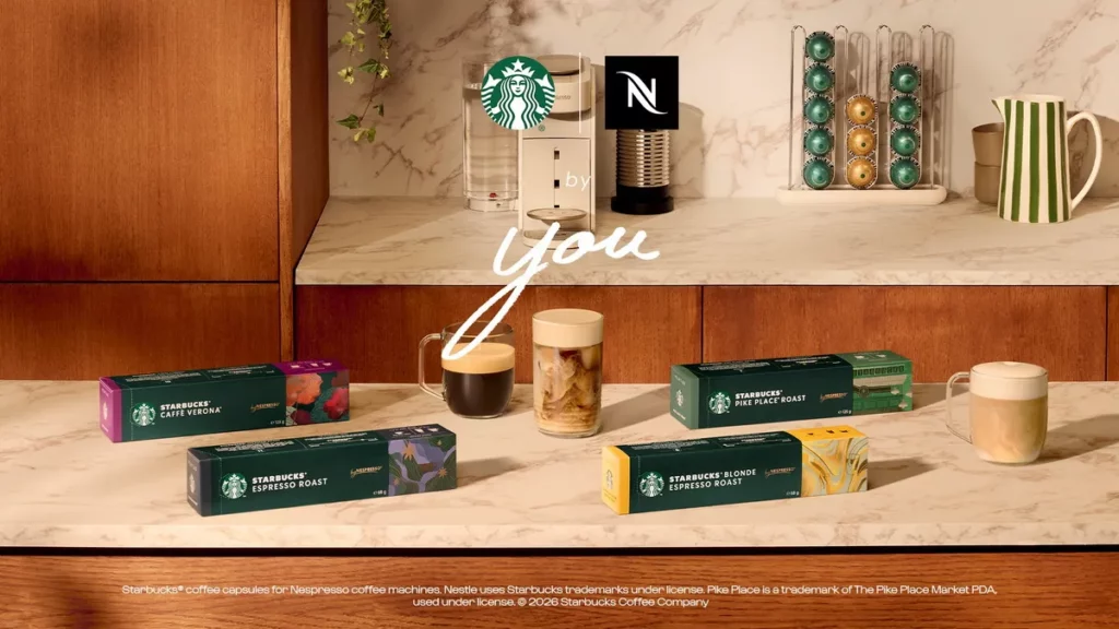 星巴克® Nespresso Vertuo 系列咖啡膠囊首度於台灣上市,推出六款星巴克® 最具代表性的經典咖啡。