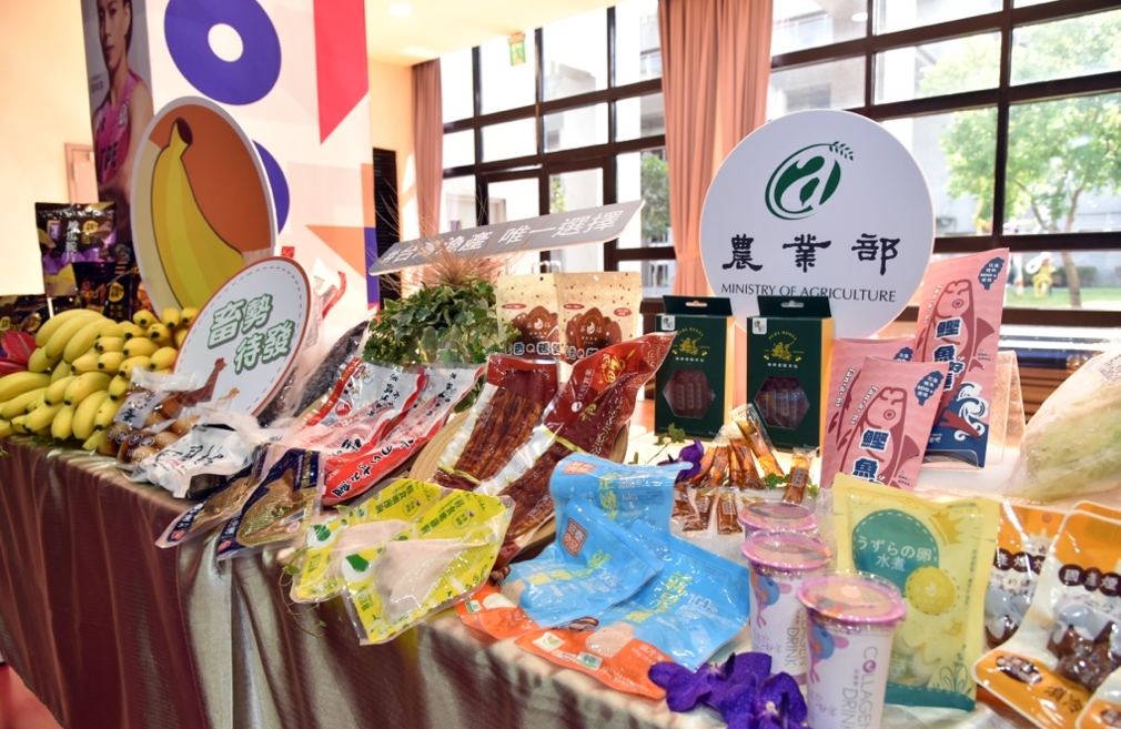農業部供應優質國產農產，成為臺灣選手的強力後盾。圖/農業部提供