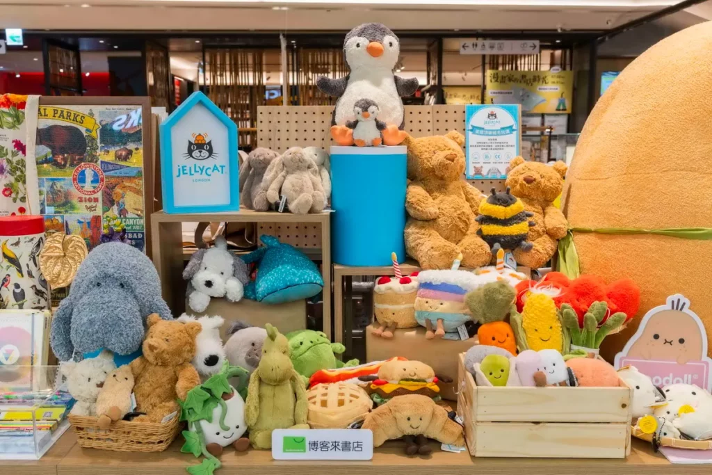 博客來旗艦書店引進英國品牌Jellycat絨毛玩偶