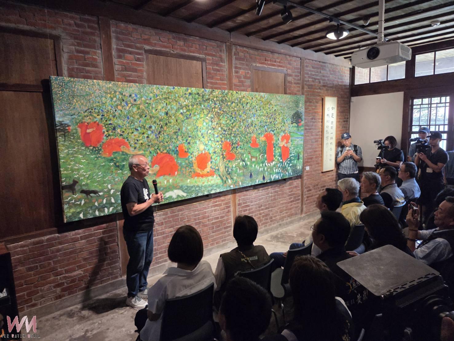 蔣勳畫展「祇樹給孤獨園」培桂堂登場 420公分巨作亮相 - https://www.watchmedia01.com