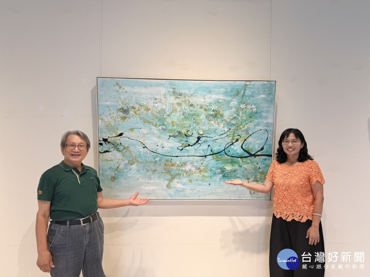 從診間走向畫布,林介山以藝術描繪生命歷程。圖/記者鄧富珍攝