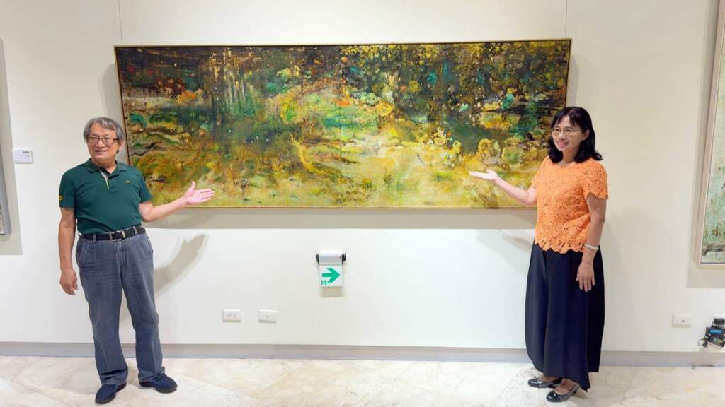▲彰化縣文化局自即日起至8月9日於彰化縣立美術館展出「醫學、美學與人生-彰化縣美術家接力展第119棒林介山個展」,局長張雀芬邀請民眾一同走進展場,感受醫學與美學交融的人文風景。(圖/記者林明佑攝)
