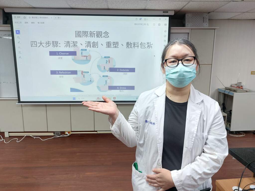 ▲曾琬玲醫師提醒,傷口持續數週未見改善,或反覆紅腫、滲液增加、疼痛加劇,建議勿自行長期換藥或使用偏方,應儘早尋求專業醫療評估。