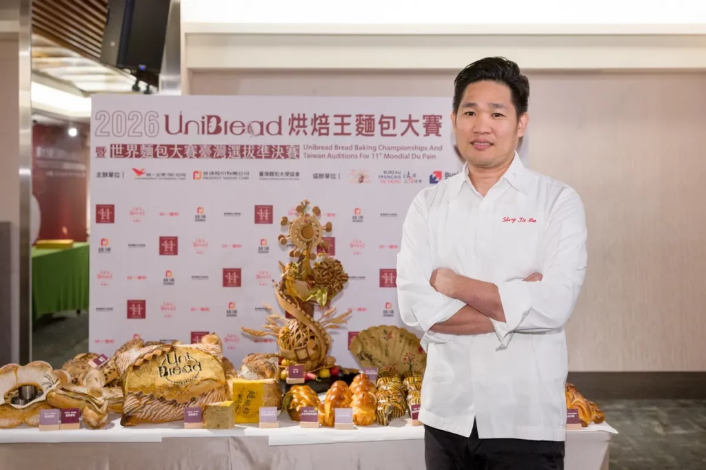 任職於「侯布雄法式茶點沙龍」的李聖傑師傅以細膩手法展現藝術麵包