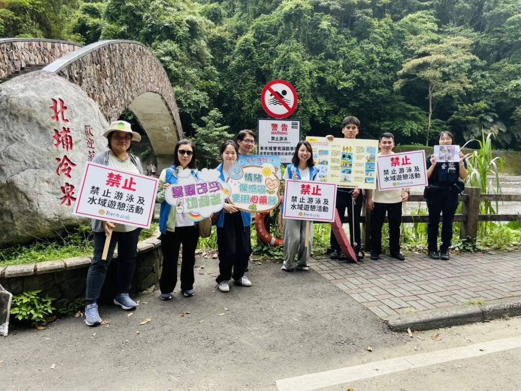 ▲竹縣水域安全聯合稽查小組宣到縣內危險水域宣導巡查。
