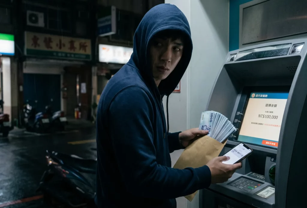 你以為自己只是去ATM領錢、或去超商取件再交給公司,但你領的、收的,全都是被害人被騙走的錢。