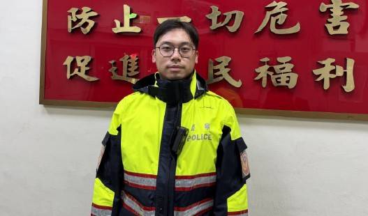 大同分局延平派出所警員陳鈞閔。(圖/記者 戴昱弘翻攝)
