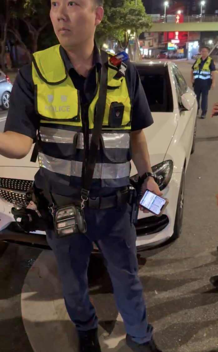 奚男日前遭南港分局員警攔檢毒駕。（圖：奚男提供）