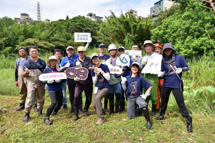 ▲新竹分署串聯公私夥伴共同守護桃園埤塘，持續深化國土生態綠網「桃園平原埤塘濕地保育軸帶」保育行動。