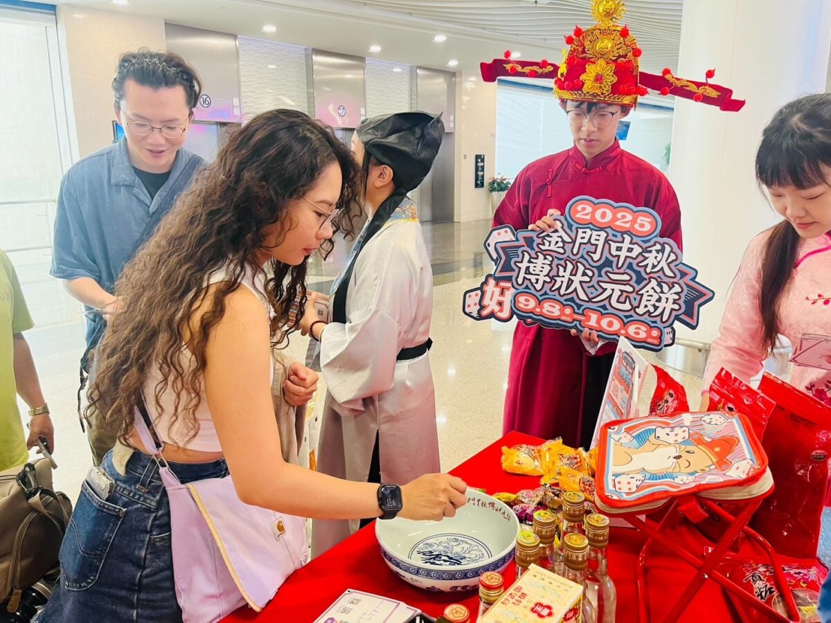 ▲快閃博餅體驗。