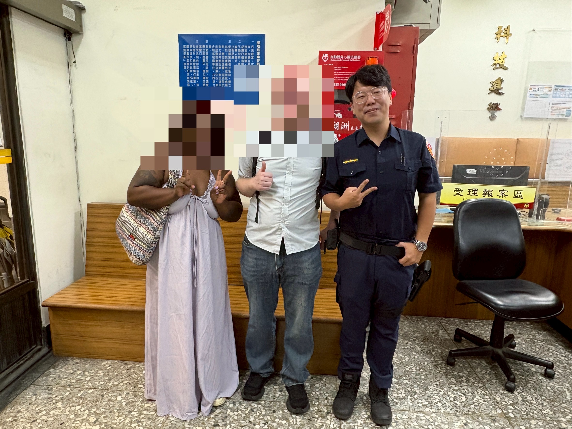美國女遊客遊草悟道遺失手機 台中警調監視器火速尋回獲讚「最棒國民外交」