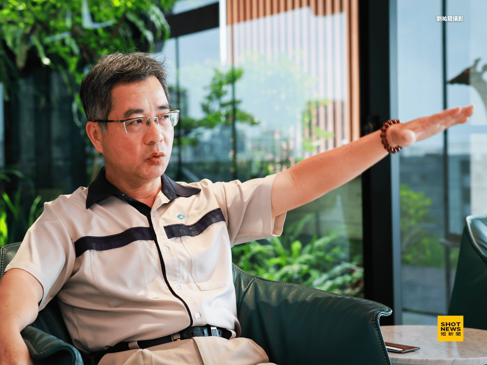 晨禎營造總經理王水樹說,讀書、運動、做公益,為公司三大文化。(攝/劉祐龍)