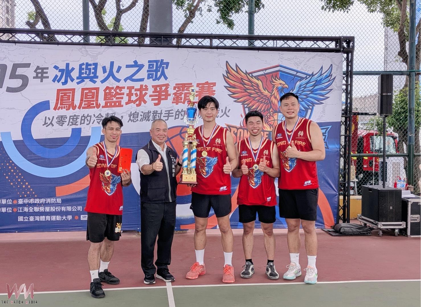 56隊熱血飆汗　台中市消防局「冰與火之歌」3X3籃球賽霸氣開打