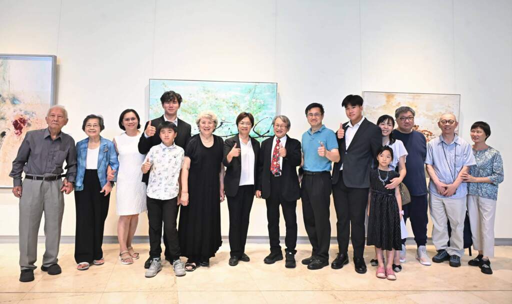 ▲彰化縣文化局今日上午在縣立美術館舉辦「醫學、美學與人生-林介山個展」彰化縣美術家接力展第119棒開幕式。(圖/彰化縣政府提供)