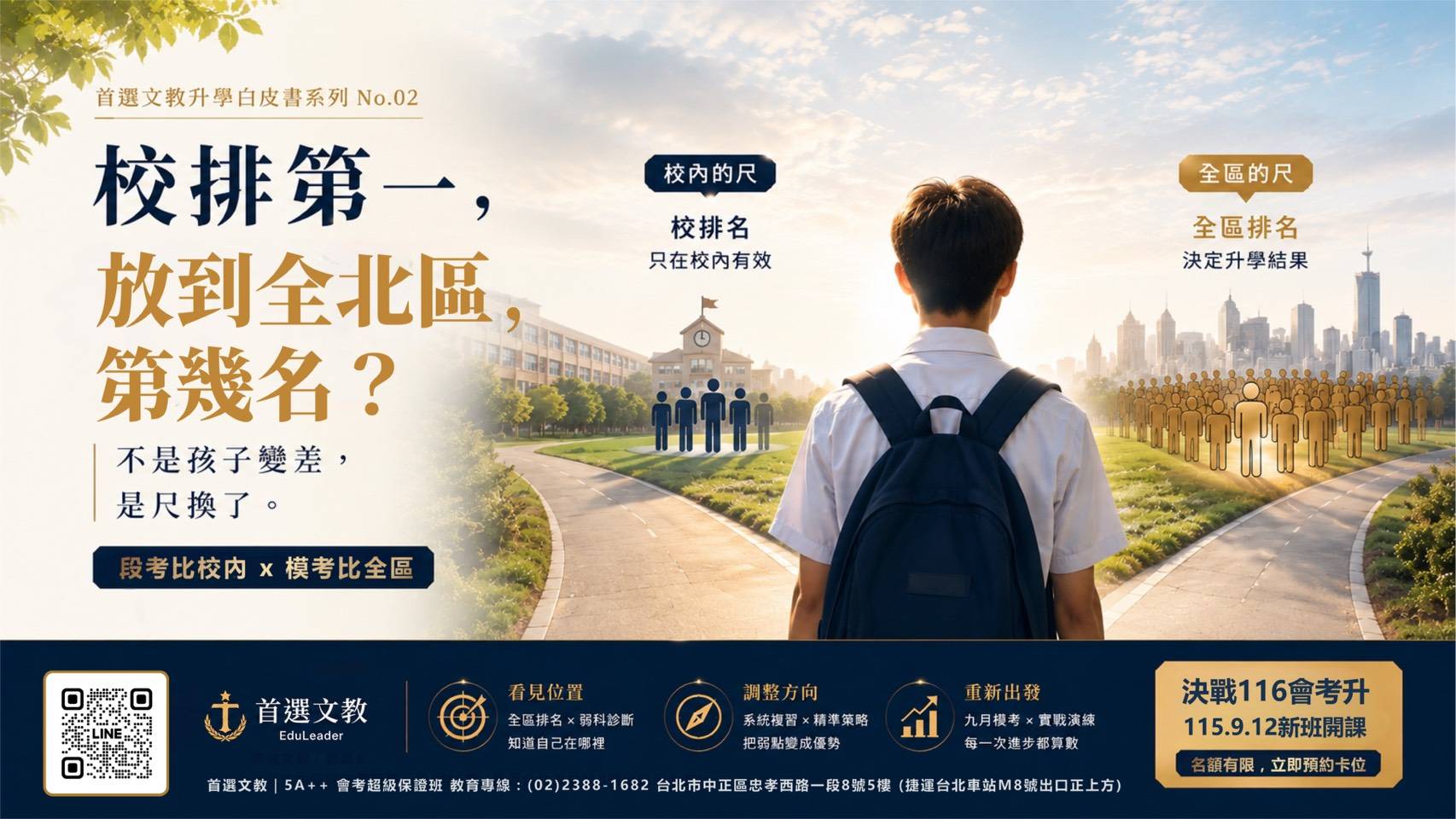 【114建北率差10倍】九月會考第一次放榜 校排前段的孩子 全區第幾名? - https://www.watchmedia01.com