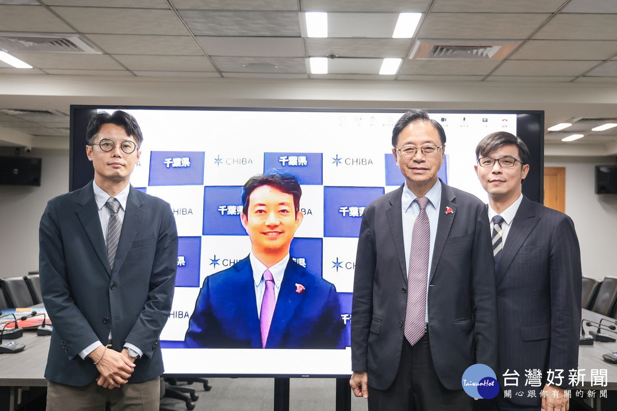 桃園市長張善政與日本千葉縣知事熊谷俊人進行「桃園－千葉締盟十週年」線上紀念活動。