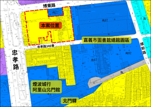 嘉義市忠孝路346巷公辦都市更新案／嘉義市府提供