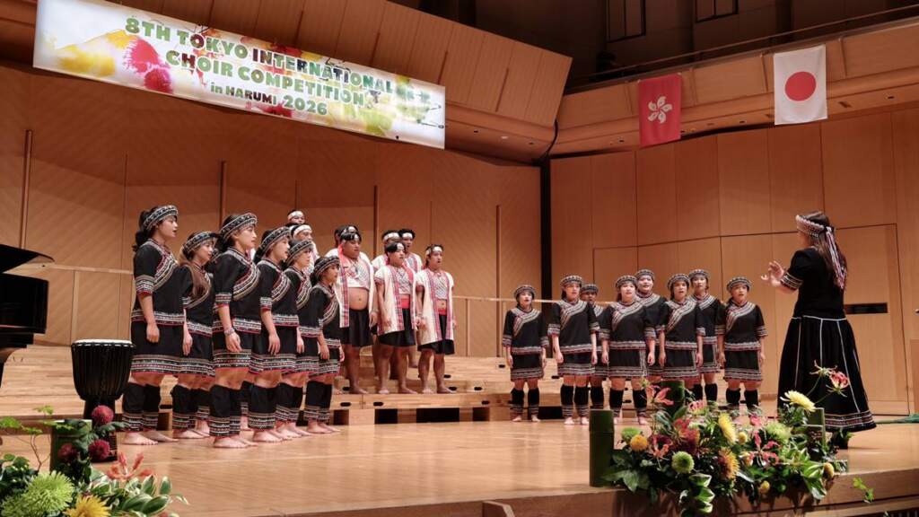 ▲世界聽見布農的聲音,Tan’a濁岸迴聲合唱團勇奪東京國際合唱節民謠組金獎。