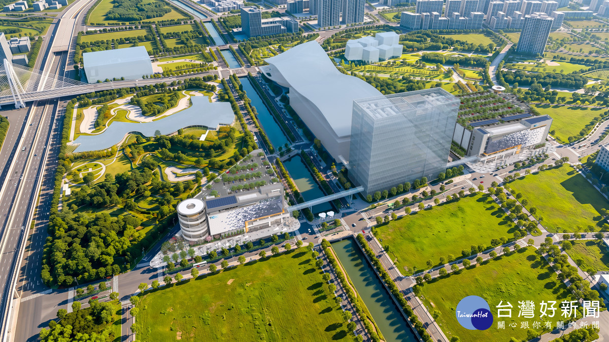 台中國際會展中心東西側展館完工示意圖