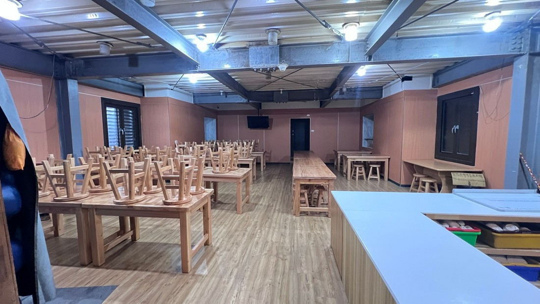 圖說:實踐資源循環的用餐交誼空間。(圖/玉管處提供)