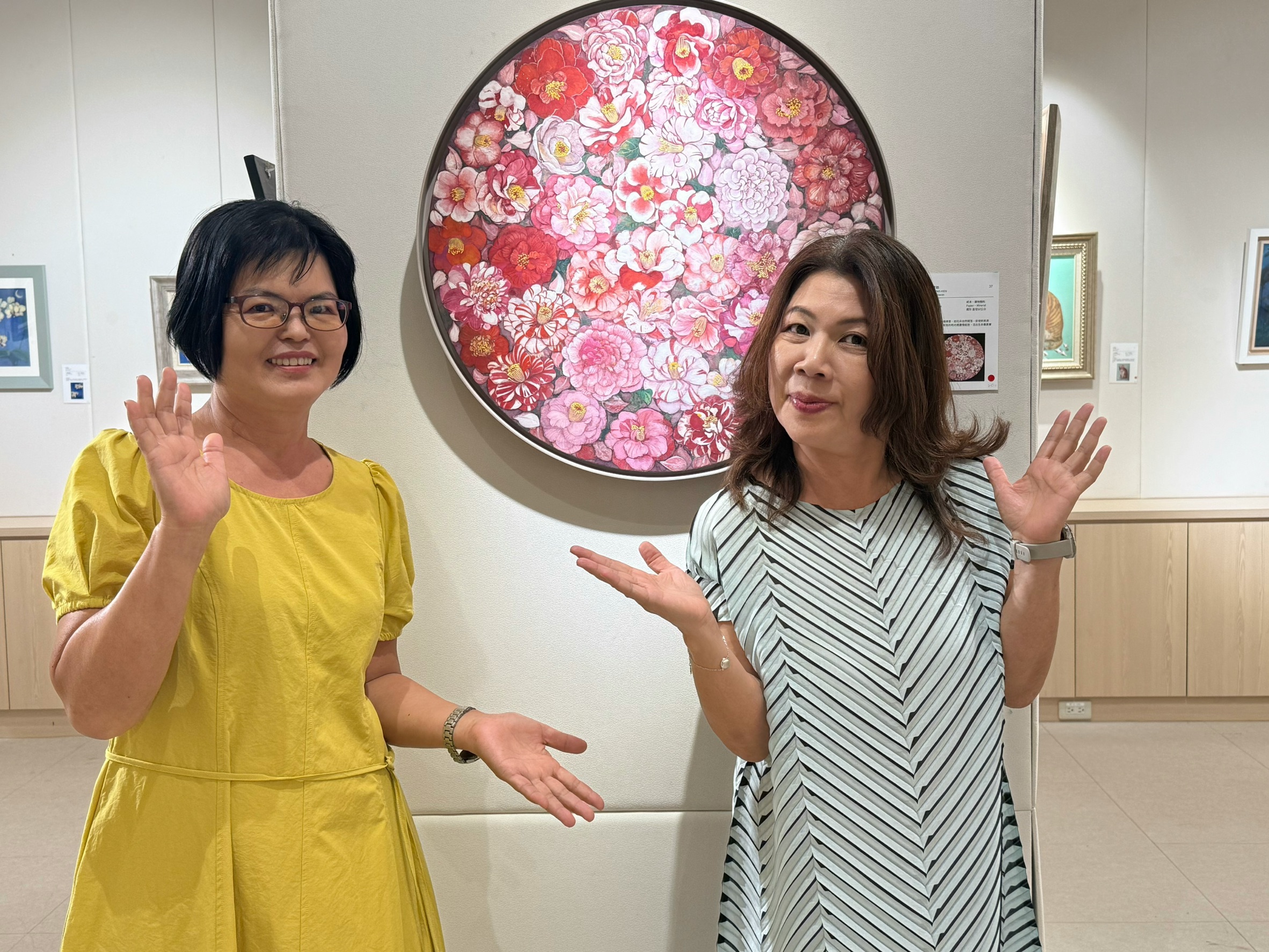 《次第花開》映照生命節奏 膠彩藝術家許寶勉天母SOGO個展登場