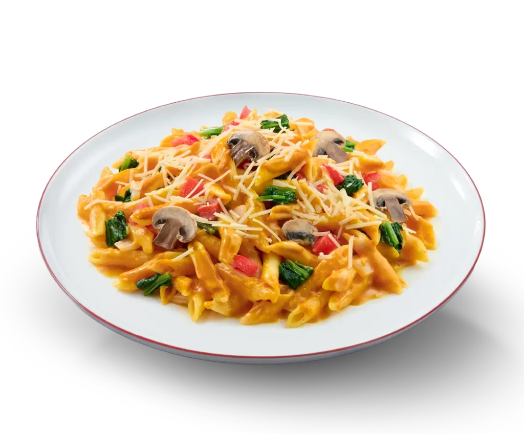必勝客 Pasta Hut 全新「法式咖哩奶油彩蔬麵」即日起至8月31日,週一至週四平日加碼推出限時嚐鮮優惠只要119元。