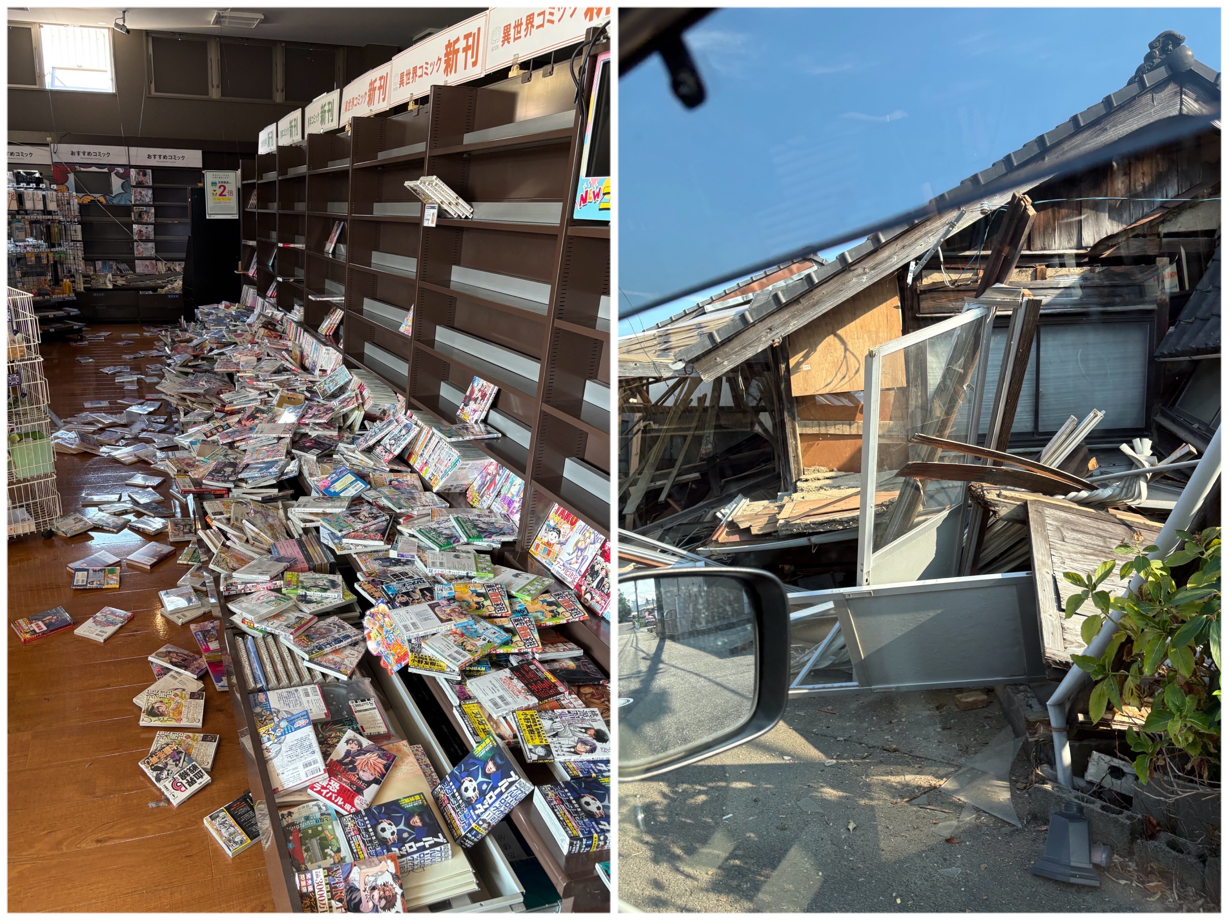 ▲熊本強震左右猛搖!比10年前更可怕...災民驚逃 家裡一瞬間全亂了(圖/翻攝自 X/tamayan2nd)
