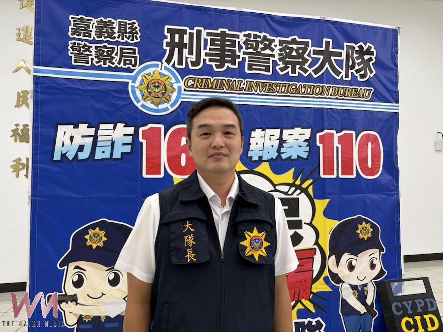 刑事大隊翁士閔大隊長翁士閔大隊長呼籲,只要「保證獲利、穩賺不賠」就是詐騙。(圖/記者陳惲朋攝)