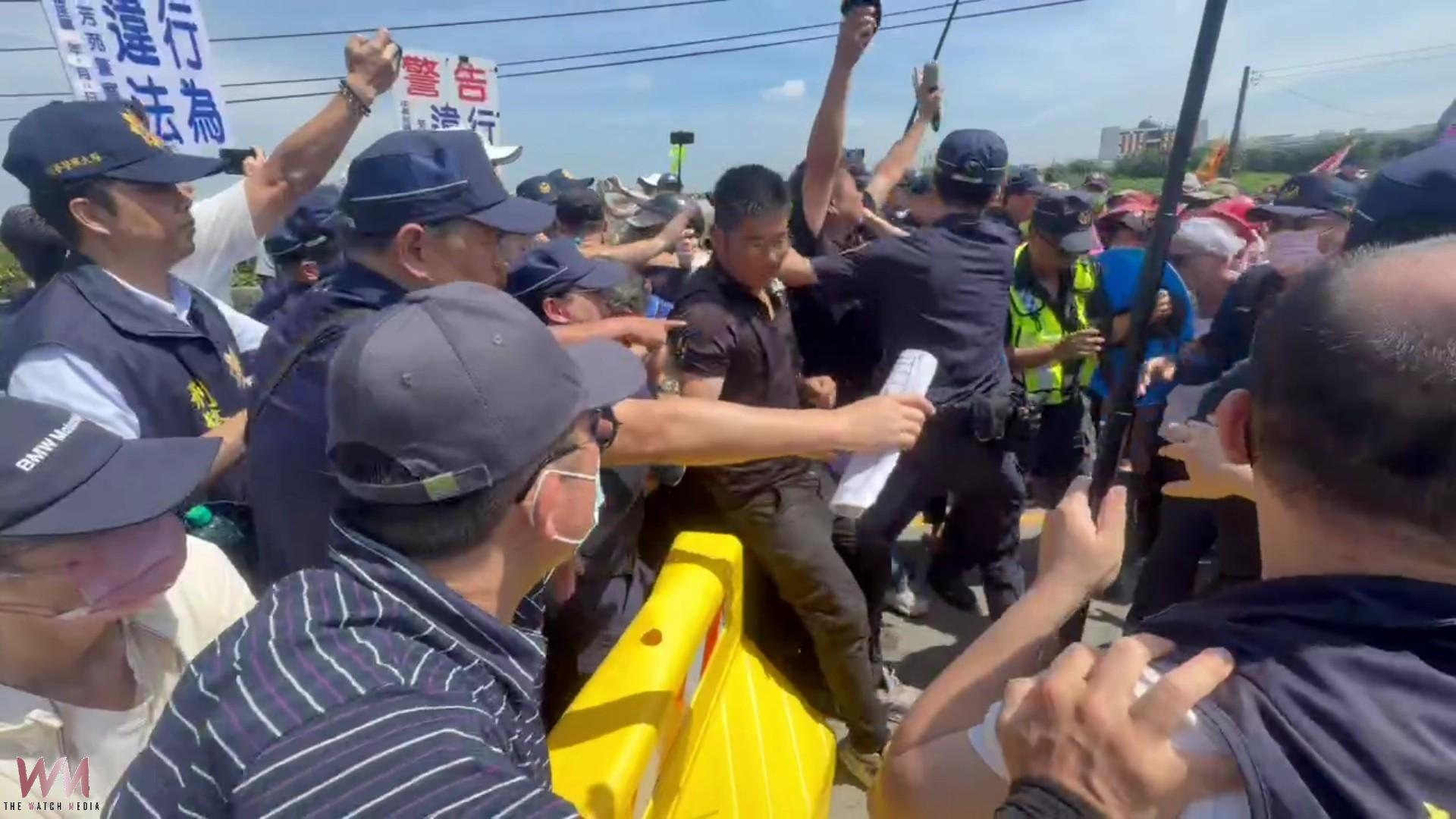 （有影片）／火化場動土引爆抗爭！彰化5百警戒備　警民爆推擠 - https://www.watchmedia01.com