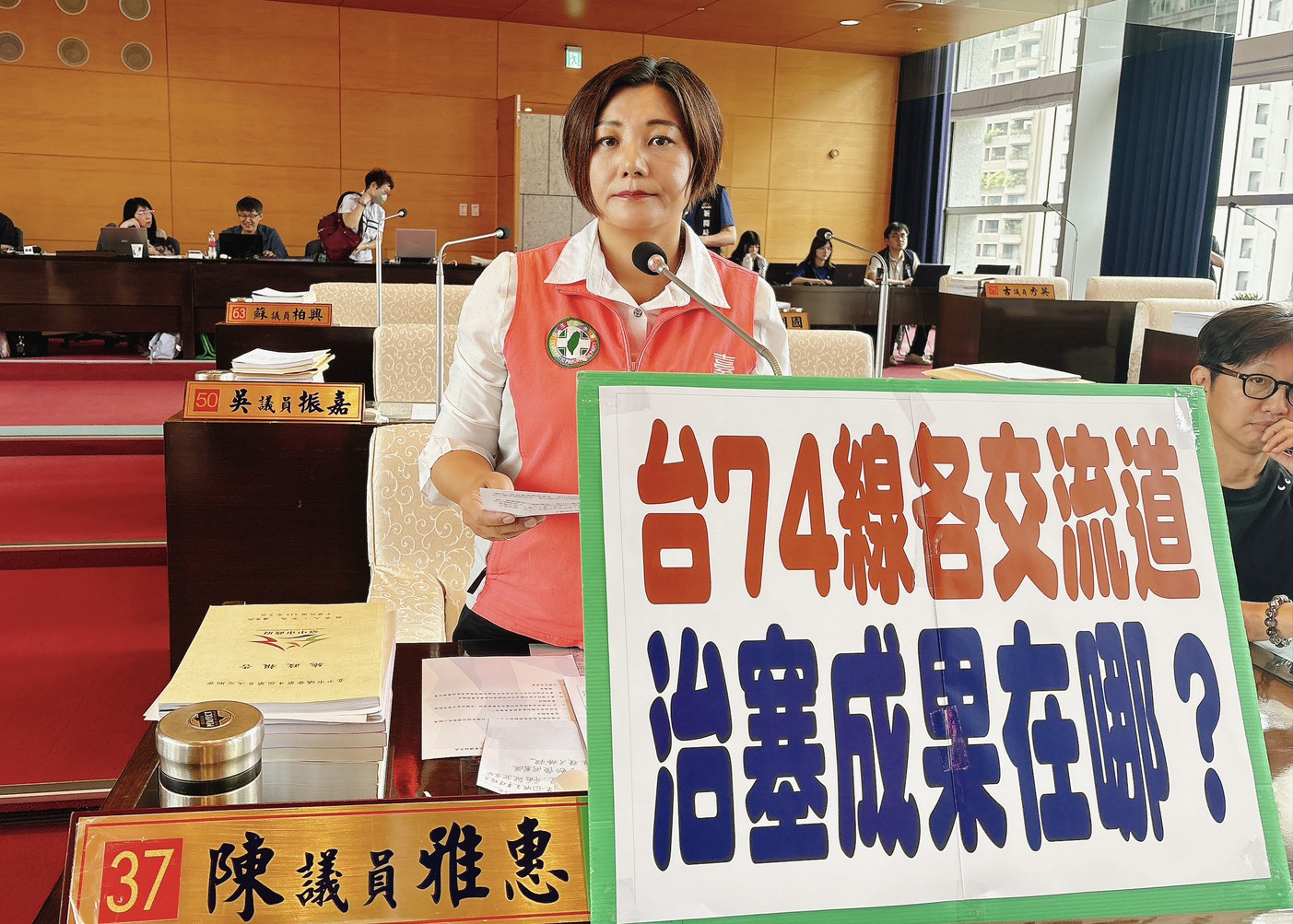 台74線匝道周邊壅塞 中市多位議員要求分流改善 39 S 30818329 0 0