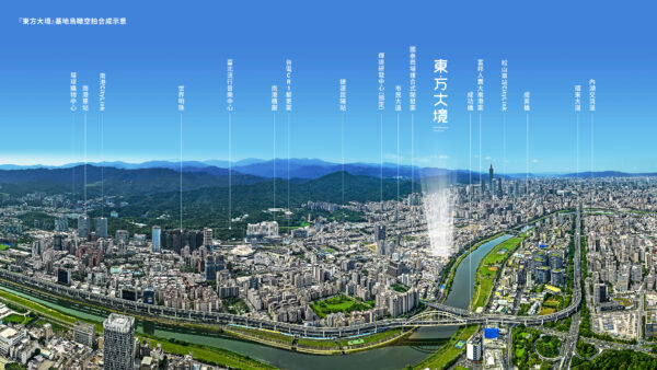 「東方大境」位東區門戶西軸，散步緊鄰輝達研發中心、萬坪商場，更是區內水岸首發指標案。圖／東方大境 提供
